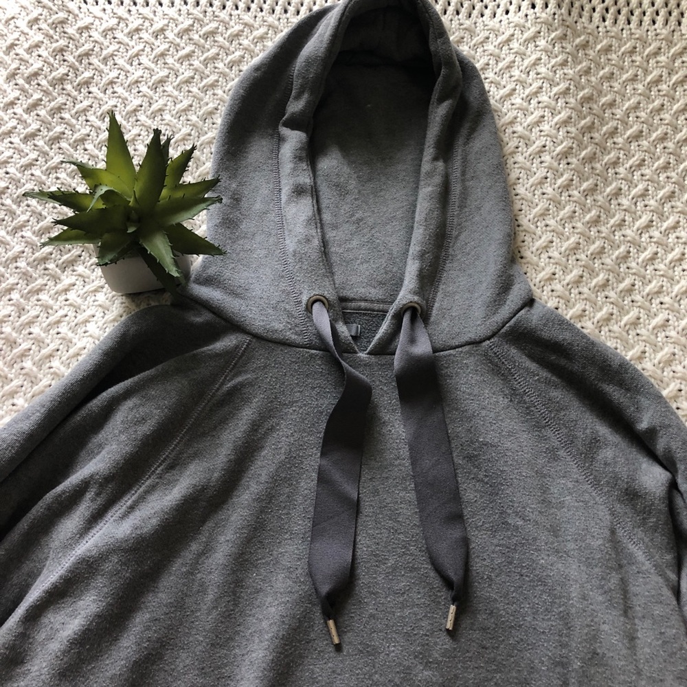 aerie gray oversized sweatshirt